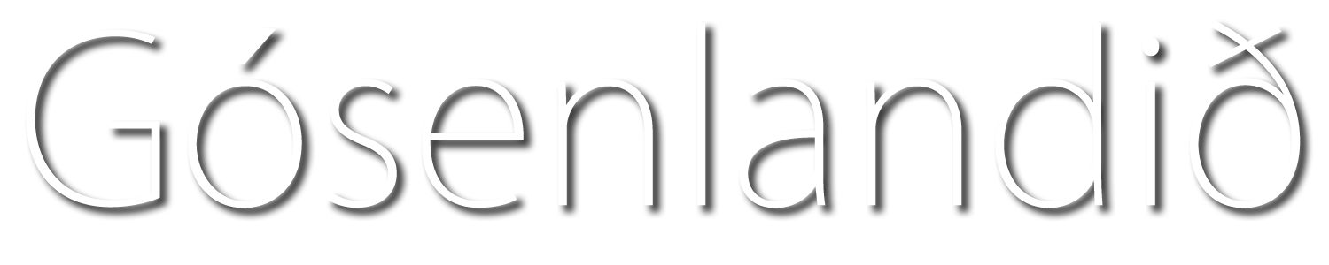 Gósenlandið title logo