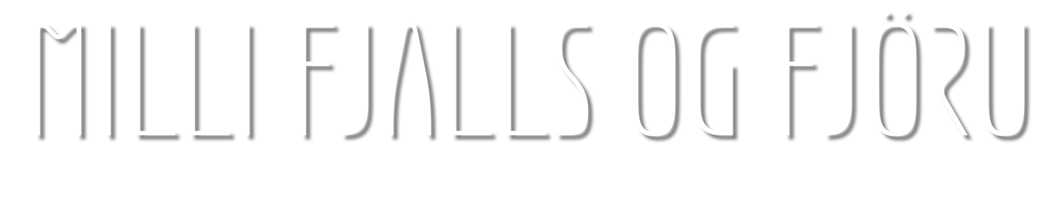 Milli fjalls og fjöru title logo